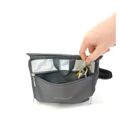 borsa porta oggetti per sedia rotelle