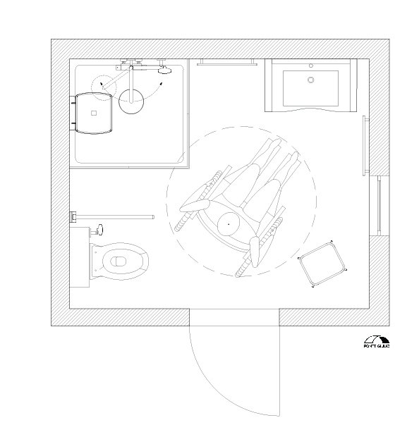 planimetria bagno disabili