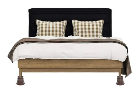 letto con 4 rialzi per aumentarne l'altezza