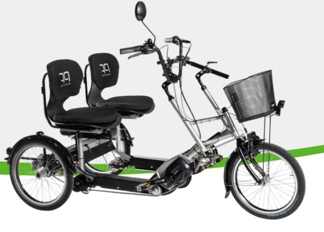 tandem elettrico con sedili affiancati