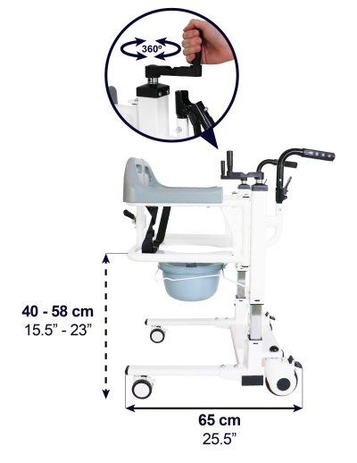 Sedia a rotelle con funzione sollevatore e sedia comoda per anziani e disabili comoda trasferimento disabili 1