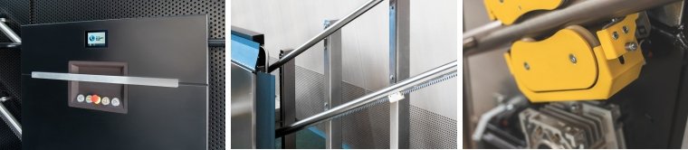 GTLE di Mobility Care: servoscala disabili per tutti i tipi di scale con piattaforma di diverse dimensioni, acquistabile con detrazione fiscale funzioni servoscala 2