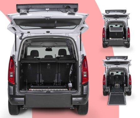 Allestimento trasporto disabili in sicurezza: rampa e pianale ribassato per ogni tipo di carrozzina rampa e bagagliaio auto disabili1 1