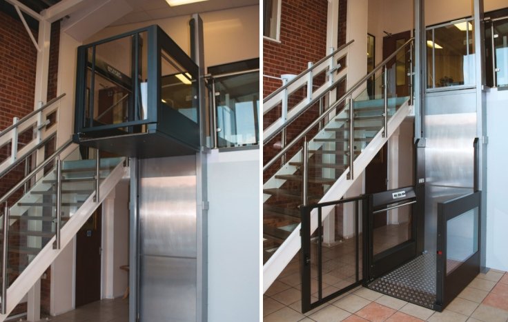 Piattaforma elevatrice senza cabina per persone disabili in carrozzina (per dislivelli fino a 3 metri) piattaforma disabili carrozzina 1