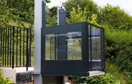 Piattaforma elevatrice senza cabina per persone disabili in carrozzina (per dislivelli fino a 3 metri) piattaforma elevatrice esterna 5