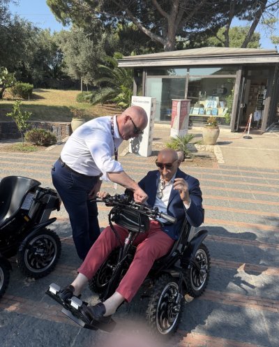 Il Direttore del Parco Orazio Micali prova Zoom Uphill