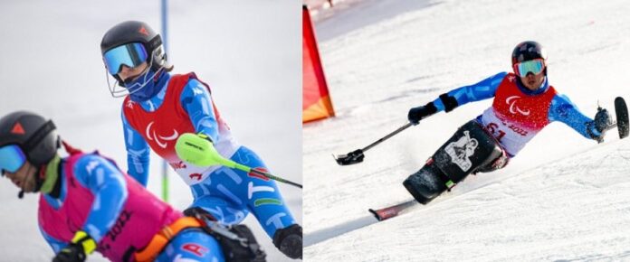 i due sciatori Chiara Mazzel e René De Silvestro