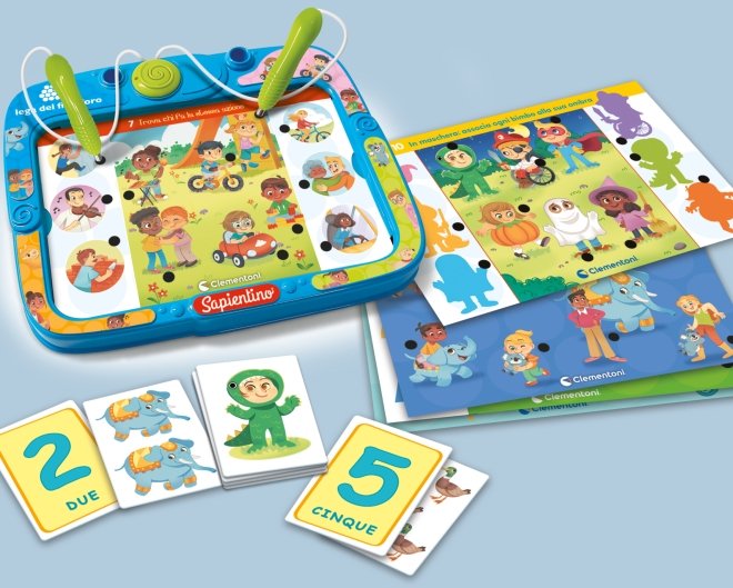 edizione speciale di sapientino con anche alcune carte in braille