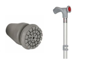 bastone ergonomico e dettagliod el suo puntale