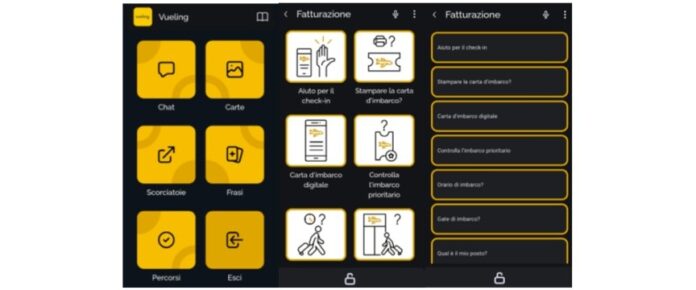 schermata della app hablalo
